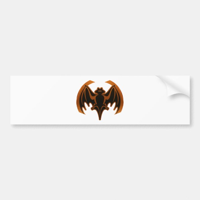 Bat Brown The MUSEUM Zazzle Geschenke Autoaufkleber (Vorne)