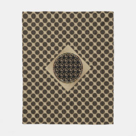 Bat Chinese Symbol Fleece Blanket