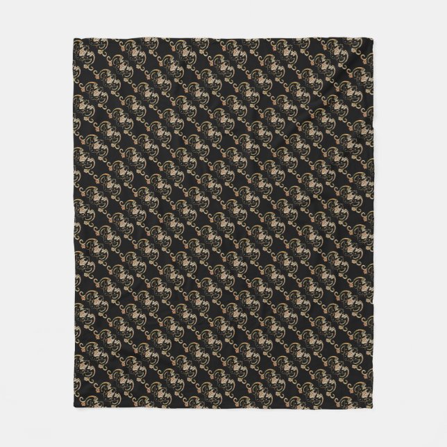Bat Chinese Symbol Fleece Blanket (Vorderseite)