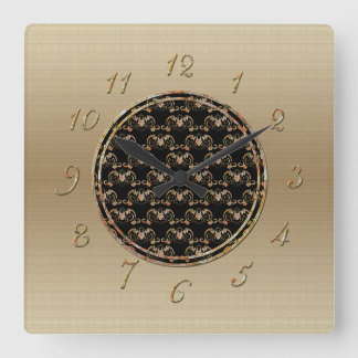 Bat Chinese Symbol Quadratische Wanduhr