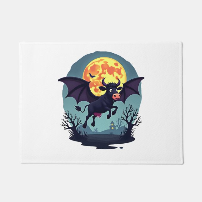 Bat Cow um Mitternacht Fußmatte (Vorderseite)