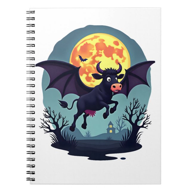 Bat Cow um Mitternacht Notizblock (Vorderseite)