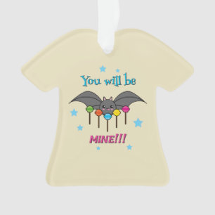 Bat Craving Lollipops - You Will Be Mine Ornament