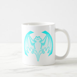 Bat Cyan Inv the MUSEUM Zazzle Geschenke Kaffeetasse