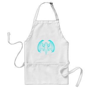 Bat Cyan Inv the MUSEUM Zazzle Geschenke Schürze