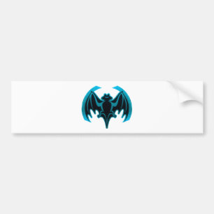 Bat Cyan The MUSEUM Zazzle Geschenke Autoaufkleber