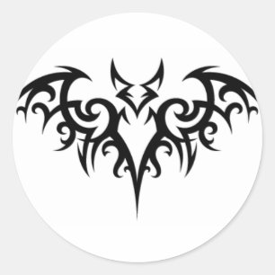 Bat Fer Brains Runder Aufkleber