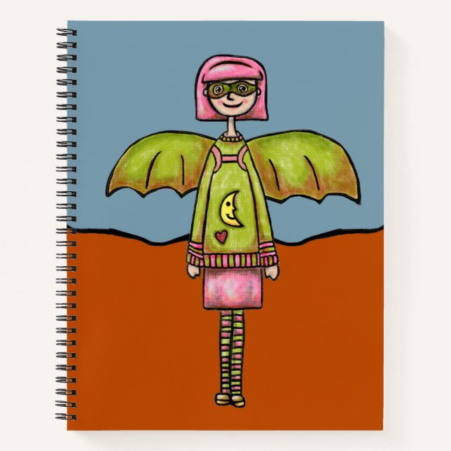 Bat Girl  Notizbuch (Vorderseite)