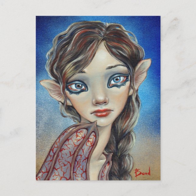 Bat Girl Postkarte (Vorderseite)