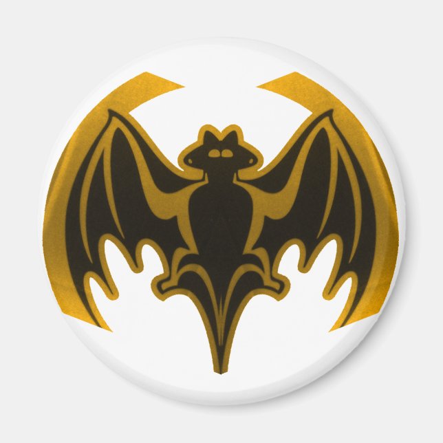 Bat Gold Das MUSEUM Zazzle Geschenke Magnet (Vorne)