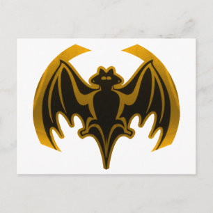 Bat Gold Das MUSEUM Zazzle Geschenke Postkarte