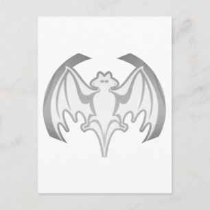 Bat Gray Inv MUSEUM Zazzle Geschenke Postkarte