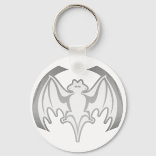 Bat Gray Inv MUSEUM Zazzle Geschenke Schlüsselanhänger