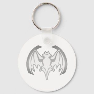 Bat Gray Inv MUSEUM Zazzle Geschenke Schlüsselanhänger