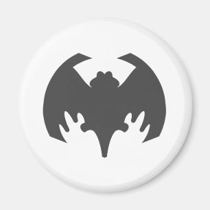Bat Gray The MUSEUM Zazzle Geschenke Magnet