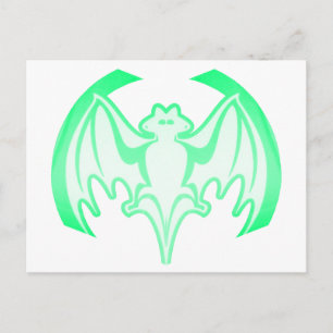 Bat Green Inv MUSEUM Zazzle Geschenke Postkarte