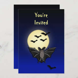 Bat Halloween Einladung