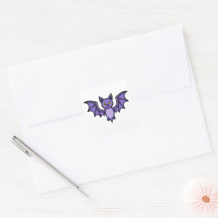 Bat - Halloween-Kreatur Quadratischer Aufkleber