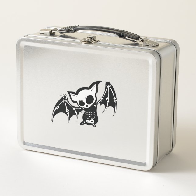 Bat Halloween Metall Brotdose (Vorderseite)