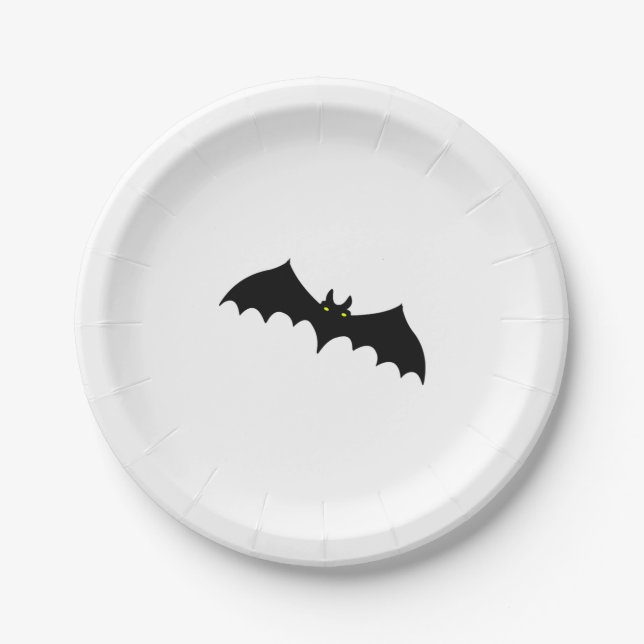 BAT-halloween Pappteller (Vorderseite)