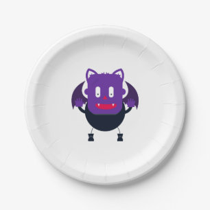 BAT-halloween Pappteller