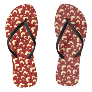 Bat Halloween Seamless Muster Flip Flops