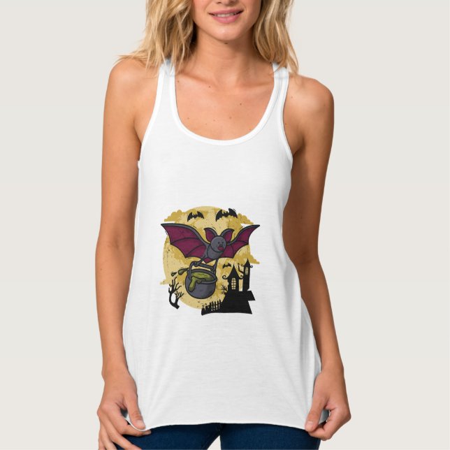 Bat Halloween Tank Top (Vorderseite)