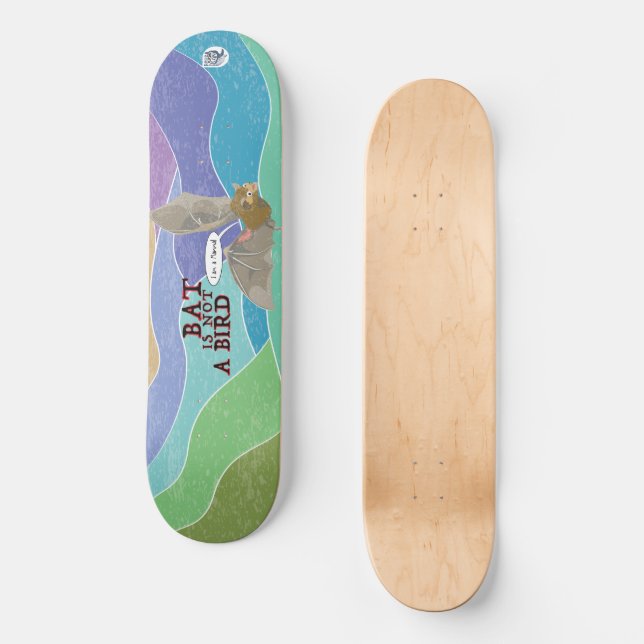 Bat ist kein Vogel Skateboard (Vorderseite)