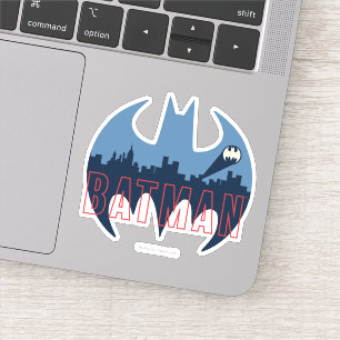 BAT-Logo mit Gotham- und Bat-Signal Aufkleber