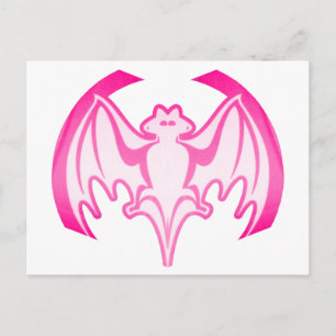Bat Magenta Inv The MUSEUM Zazzle Geschenke Postkarte