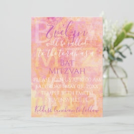 Bat Mitzvah Bar Mitzvah einfach subtile Einladung