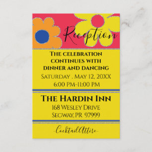 Bat Mitzvah Bar Mitzvah Empfang Card Begleitkarte