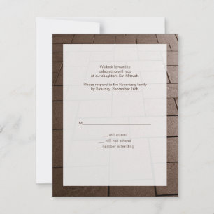 Bat Mitzvah Bimah Movie UAWG Replik Card RSVP Karte
