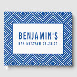 BAT MITZVAH cooles fett geometrisches Muster könig Gästebuch<br><div class="desc">von kat massage >>> https://linktr.ee/simplysweetpaperie <<<</div>