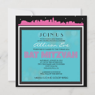 BAT MITZVAH DE BROADWAY CLASSIQUE Invitation - ave