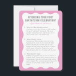 BAT MITZVAH Dienstinformationen Hinweise Rosa grau Einladung<br><div class="desc">von kat massard >>> WWW.SIMPLYSWEETPAPERIE.COM << Eine praktische Einlage für Ihren BAR/BAT MITZVAH,  in der einige Fragen und Antworten beschrieben werden</div>