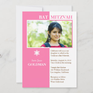 Bat Mitzvah Einladung
