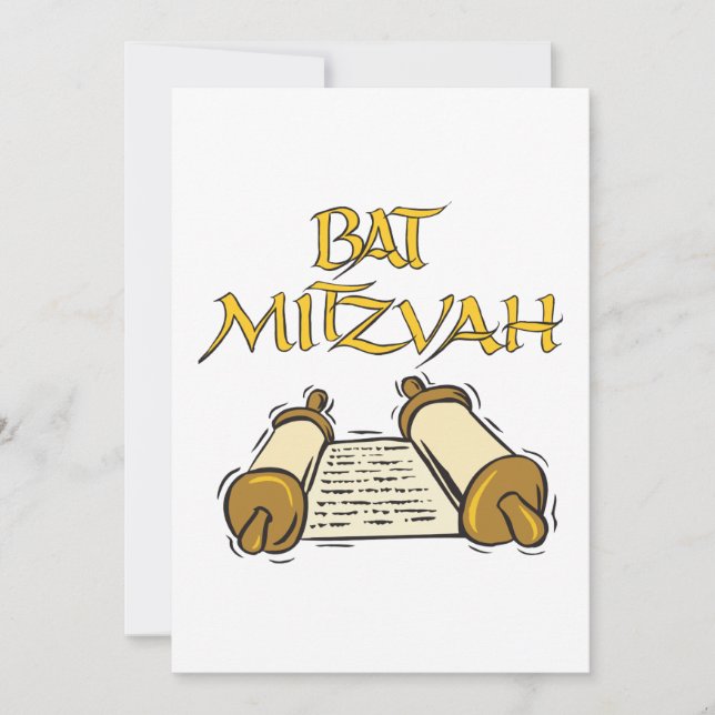Bat Mitzvah Einladung (Vorderseite)