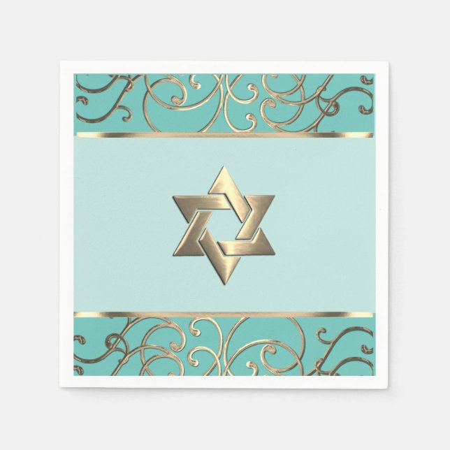 Bat Mitzvah Elegante Wählen Sie eine der besten Co Serviette (Vorderseite)