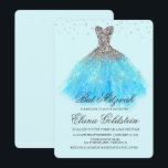 Bat Mitzvah Glitzer Kleid Diamant Einladung<br><div class="desc">Bat Mitzvah Glitzer Kleid Diamant Einladung</div>