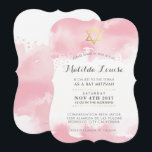 BAT MITZVAH Gold hübsch rosa Aquarell Einladen Einladung<br><div class="desc">*** HINWEIS - DER SCHICHTGOLDFOLIENEFFEKT IST EIN DRUCKBILD ** - - - - - - - - - - - - - - - - - - - - - - - - - - - - - - - - - - - - - - - - - -...</div>