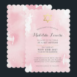 BAT MITZVAH goldfarbenes, rosa Aquarell einladen Einladung<br><div class="desc">von kat massard >>> kat@simplysweetPAPERIE.com <<< ** NOTE - THE SHINY GOLD FOIL EFFECT is A PRINTED PICTURE ** - - - - - - - - - - - - - - - - - - - - - - - - - - - - - - - -...</div>