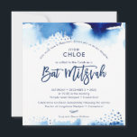 BAT MITZVAH hebräisch, blau, gelb, blau Einladung<br><div class="desc">von kat massard >>> kat@simplysweetPAPERIE.com << Ein elegantes und modernes Einladungs-Design für die BAT MITZVAH TIP Ihrer Tochter:: 1. Um Grafiken und Schriftart zu ändern/zu verschieben und mehr Text hinzuzufügen,  klicken Sie auf den Button "Anpassen".</div>