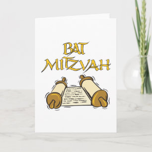 Bat Mitzvah Karte