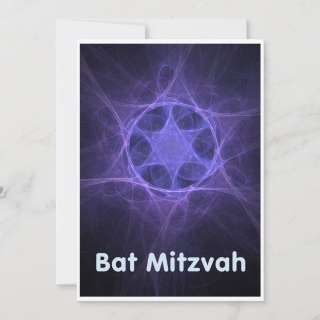 Bat Mitzvah Karte (Vorderseite)