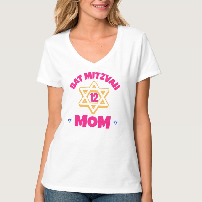 Bat Mitzvah Mama T-Shirt (Vorderseite)