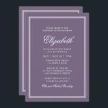 Bat Mitzvah Modern Monogram on Simple Fram Einladung<br><div class="desc">Besteht aus eleganter Serif und kursiver Schriftzypografie auf Rahmen. Dieses wurde von Select Party Supplies entworfen,  exklusiv für Zazzle. Abrufbar unter: http://www.zazzle.com/selectpartysupplies</div>