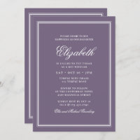 Bat Mitzvah Modern Monogram on Simple Fram