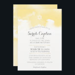 BAT MITZVAH Modernes, blassgelbes graues Aquarell Einladung<br><div class="desc">von kat massard >>> kat@simplysweetPAPERIE.com << - - - - - - - - - - - - - - - - - - - - - - - - - - - - - - - - - - - - - - Liebe das Design, aber möchte einige Veränderungen...</div>