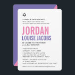 BAT MITZVAH Modernes, einfaches, farbenfroh rosa l Einladung<br><div class="desc">durch kat massard >>> kat@simplysweetPAPERIE.com << << CONTACT ME für den benutzerdefinierten Wortlaut oder um irgendwelche Zeilen in hebräischer Liebe das Design hinzuzufügen, aber möchte einige Änderungen sehen - ein anderes Farbschema, Produkt, ein Foto hinzufügen oder angepasst für einen anderen Anlass - keine Sorgen einfach kontaktieren Sie mich - ich...</div>